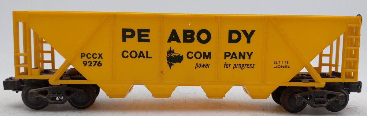 Lionel 6-9276 O Gauge Peabody 4-Bay Hopper EX