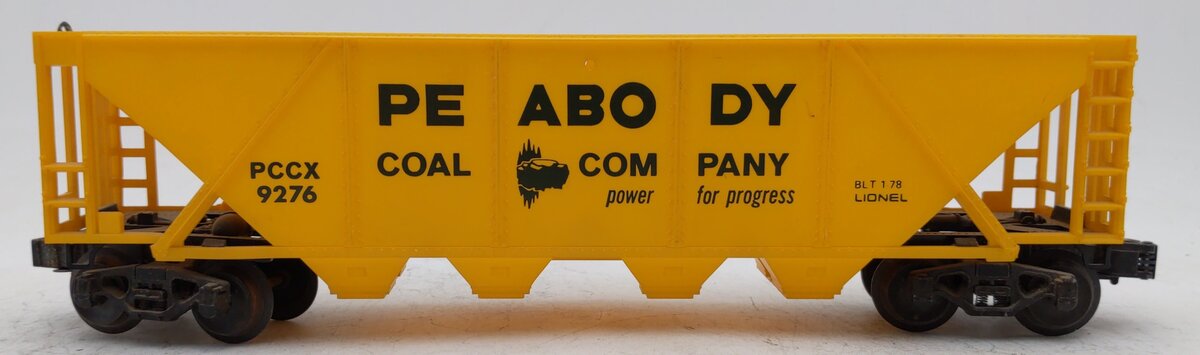 Lionel 6-9276 O Gauge Peabody 4-Bay Hopper EX