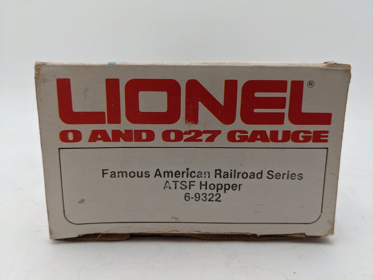 Lionel 6-9322 O Gauge Famous American Railroad Series AT&SF 4-Bay Hopper EX/Box