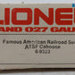 Lionel 6-9323 O Gauge Famous American Railroad Series ATSF Caboose VG/Box