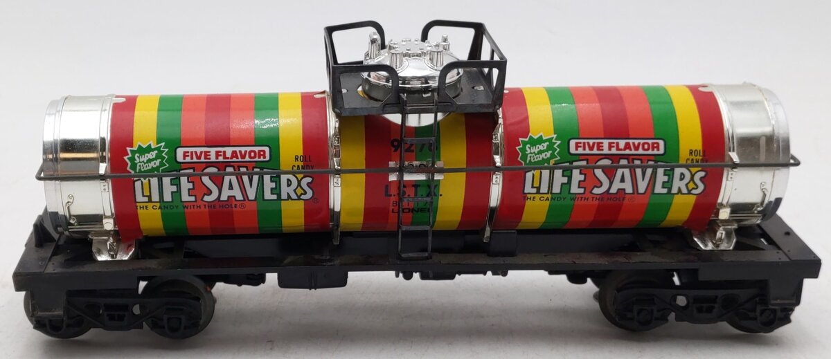 Lionel 6-9278 O Gauge Lifesavers Chrome Plated Single Dome Tank Car EX/Box