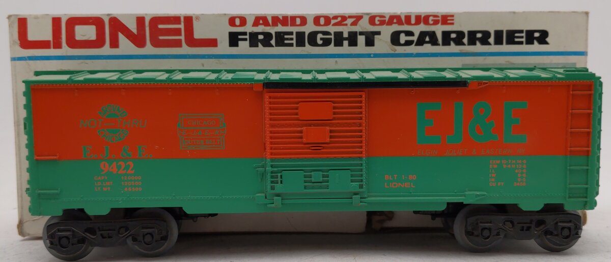 Lionel 6-9422 O Gauge Elgin, Joliet, and Eastern Boxcar VG/Box