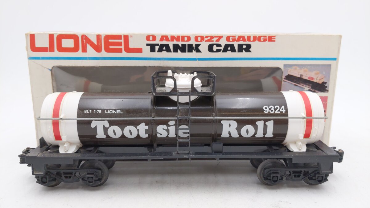 Lionel 6-9324 O Gauge Tootsie Roll Single Dome Tank Car VG/Box