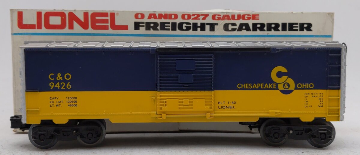 Lionel 6-9426 O Gauge Chesapeake & Ohio Boxcar EX/Box