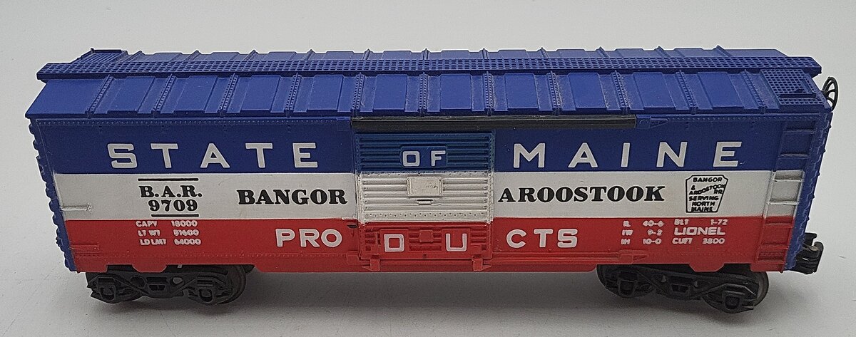 Lionel 6-9709 O Gauge State of Maine Box Car EX/Box