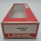 Lionel 6-9704 O Gauge Norfolk and Western Tuscan Boxcar VG/Box