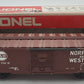Lionel 6-9704 O Gauge Norfolk and Western Tuscan Boxcar VG/Box