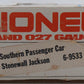 Lionel 6-9533 O Gauge Southern "Stonewall Jackson" Crescent Passenger Car #9533 EX/Box