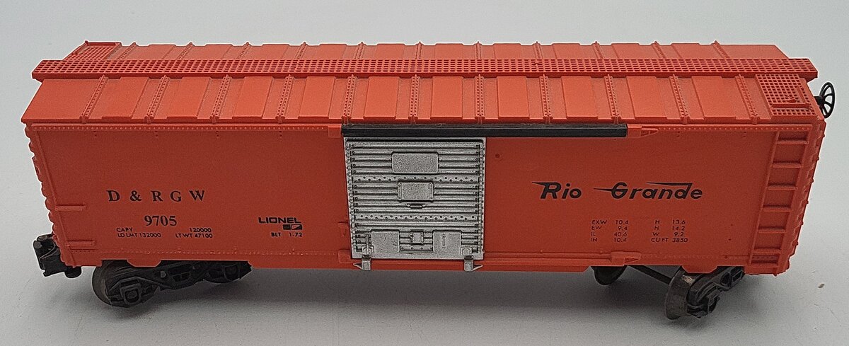 Lionel 6-9705 O Gauge Denver & Rio Grande Western Box Car EX/Box