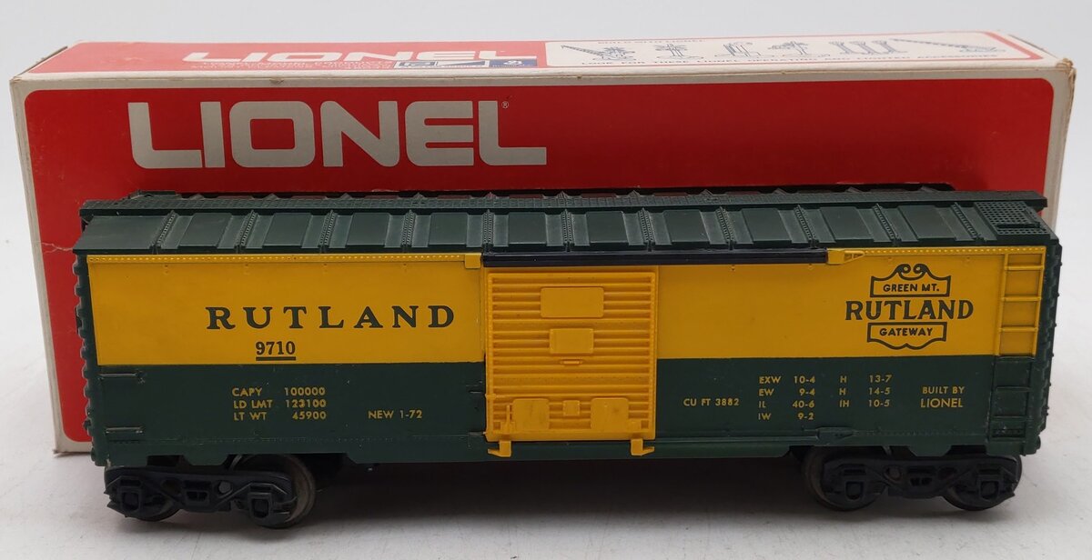Lionel 6-9710 O Gauge Rutland Boxcar EX/Box