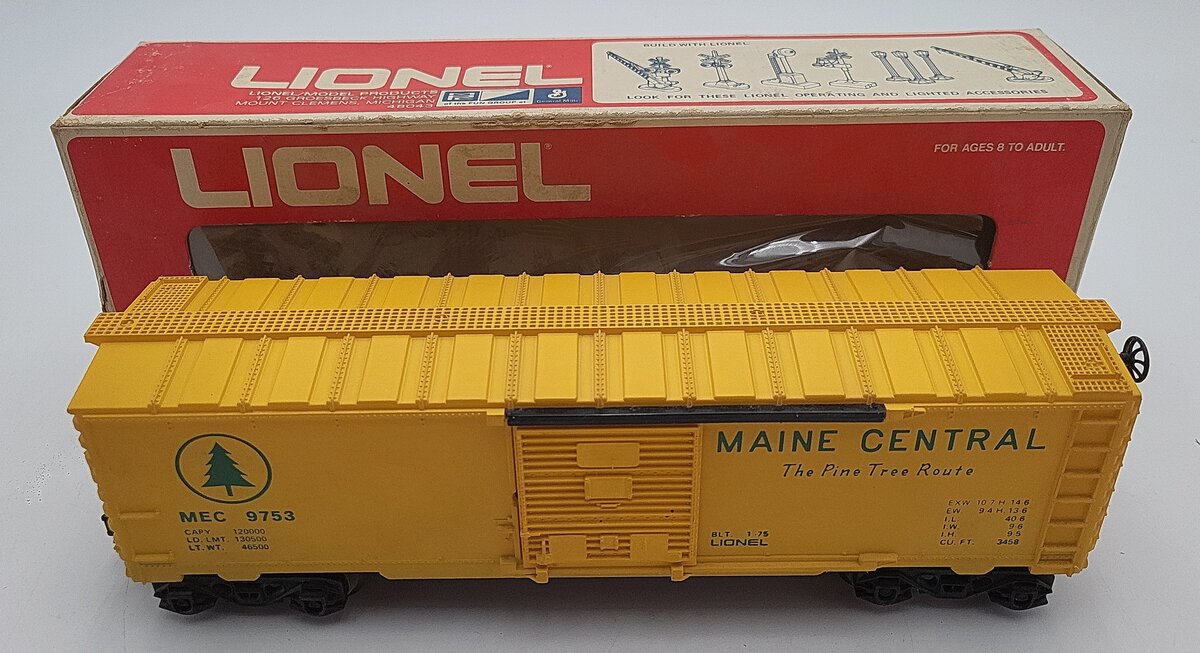 Lionel 6-9753 O Gauge Maine Central Boxcar EX/Box