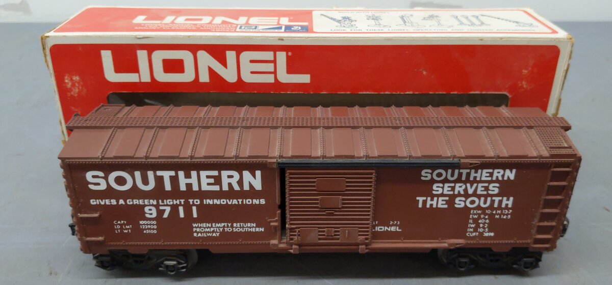 Lionel 6-9711 O Gauge Southern Boxcar #9711 EX/Box