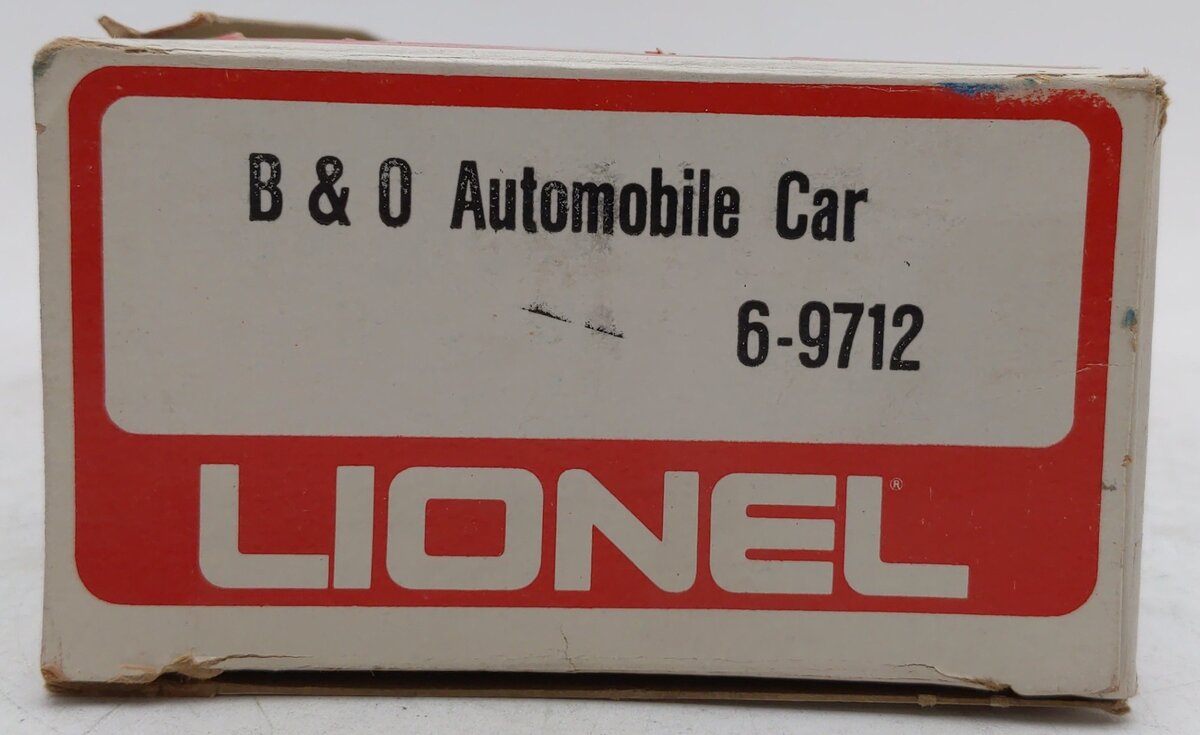 Lionel 6-9712 O Gauge Baltimore & Ohio Automobile Car EX/Box