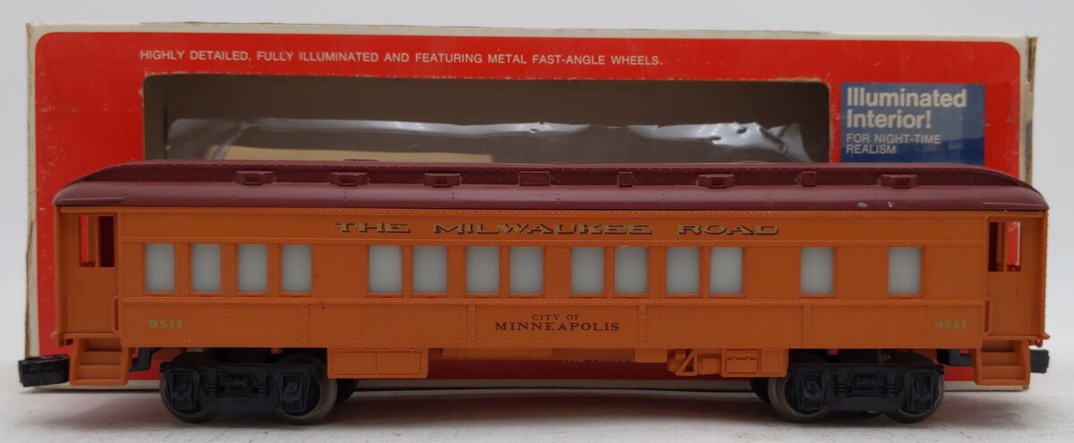 Lionel 6-9511 O Gauge Milwaukee Road "City Of Minneapolis" Passenger Car EX/Box