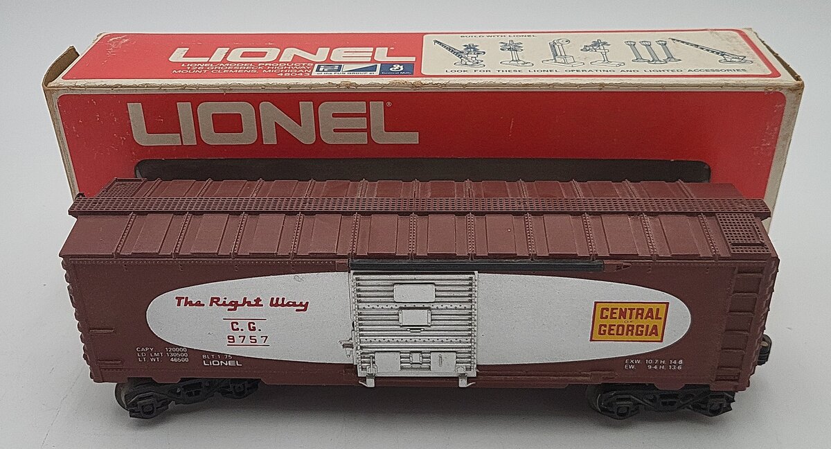 Lionel 6-9757 O Gauge Central of Georgia Boxcar EX/Box