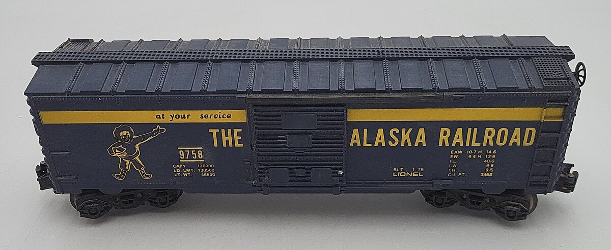 Lionel 6-9758 O Gauge Alaska Railroad Boxcar EX/Box