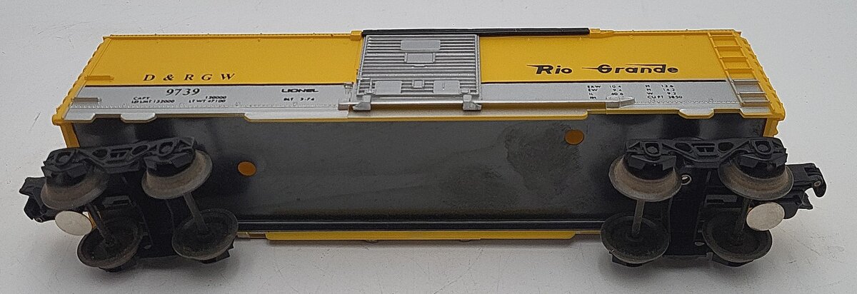 Lionel 6-9739 O Gauge Denver and Rio Grande Western Boxcar EX/Box