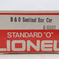 Lionel 6-9801 O Gauge Baltimore & Ohio Sentinel Box Car EX/Box