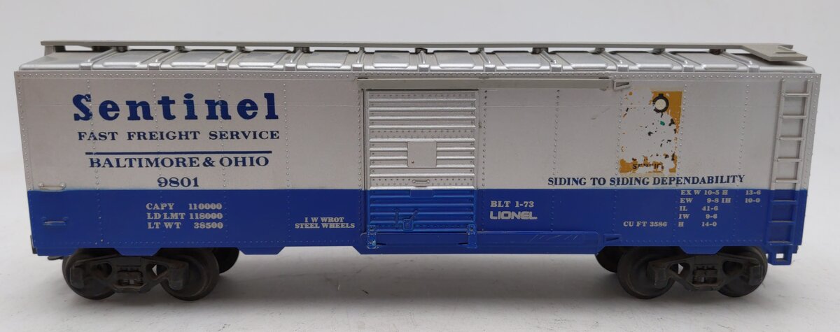 Lionel 6-9801 O Gauge Baltimore & Ohio Sentinel Box Car EX/Box