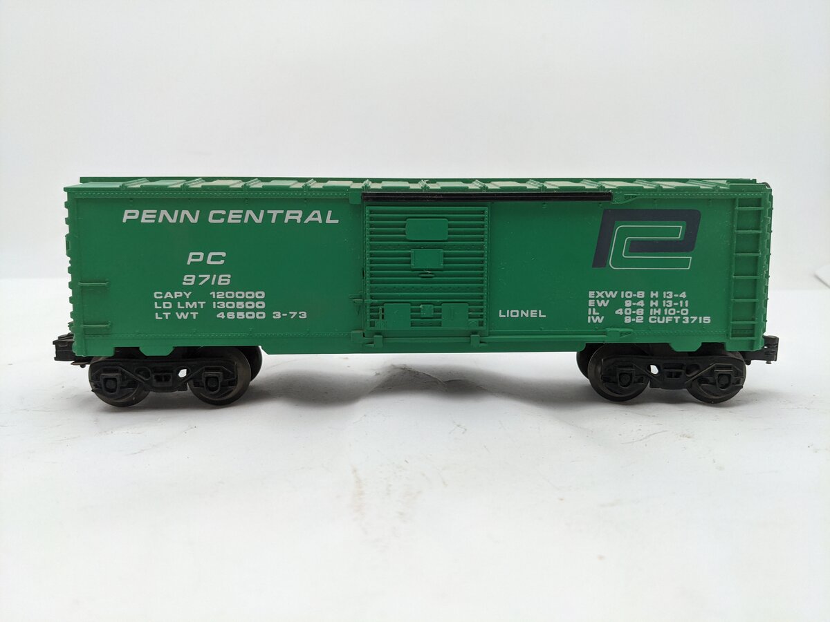 Lionel 6-9716 O Gauge Penn Central Boxcar EX/Box