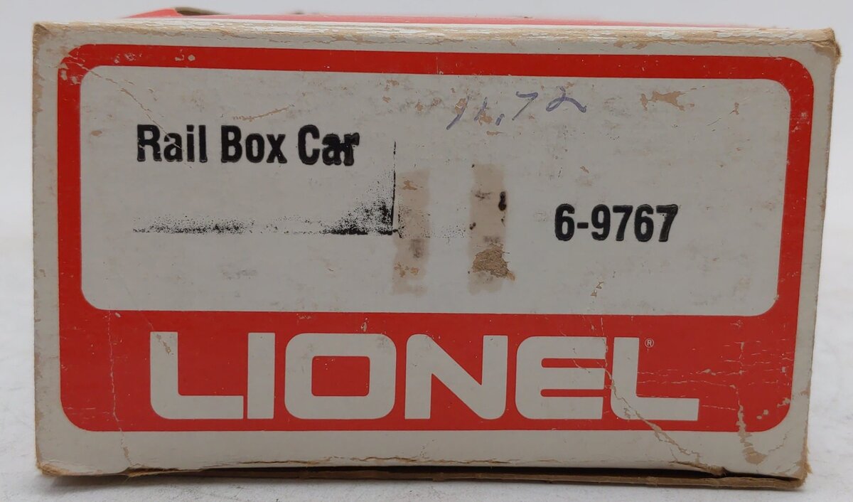 Lionel 6-9767 O Gauge Rail Box Boxcar VG/Box