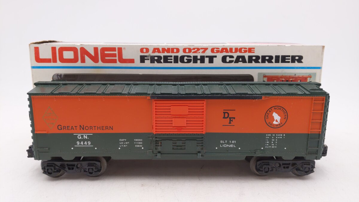 Lionel 6-9449 O Gauge Great Northern Boxcar EX/Box