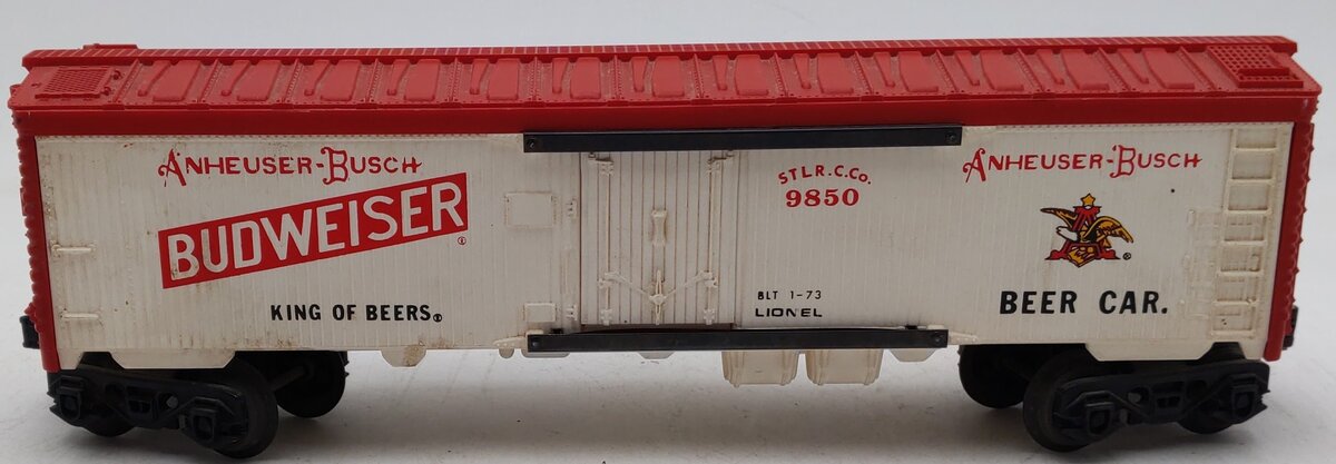Lionel 6-9850 O Gauge Budweiser Beer Billboard Reefer EX