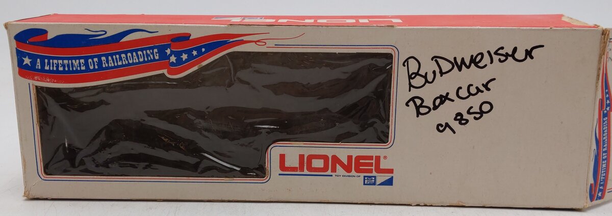 Lionel 6-9850 O Gauge Budweiser Beer Billboard Reefer EX