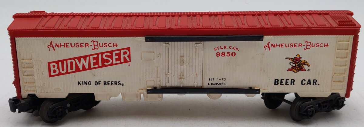 Lionel 6-9850 O Gauge Budweiser Beer Billboard Reefer EX