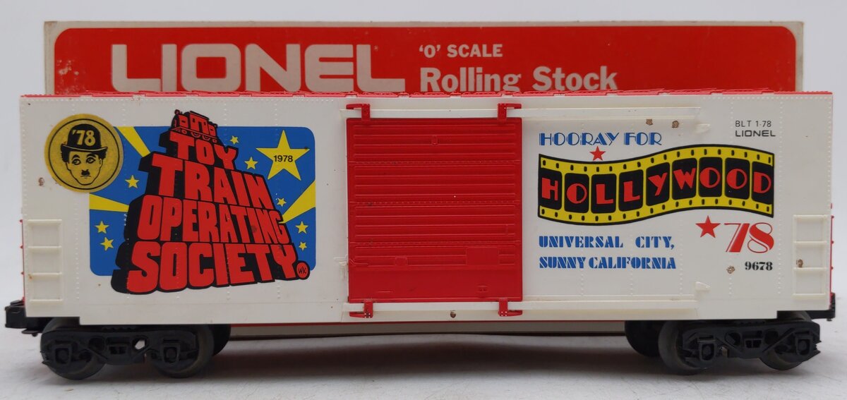 Lionel 6-9678 O Gauge TTOS 1978 Hollywood Hi-Cube Boxcar EX/Box