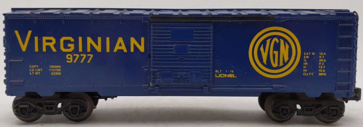 Lionel 6-9777 O Gauge Virginian Boxcar VG/Box