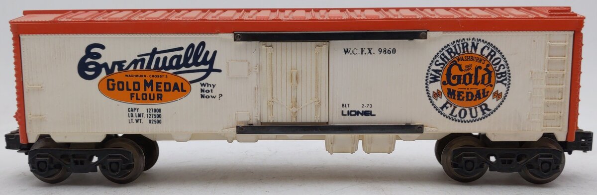 Lionel 6-9860 O Gauge Gold Medal Flour Billboard Reefer Car EX/Box