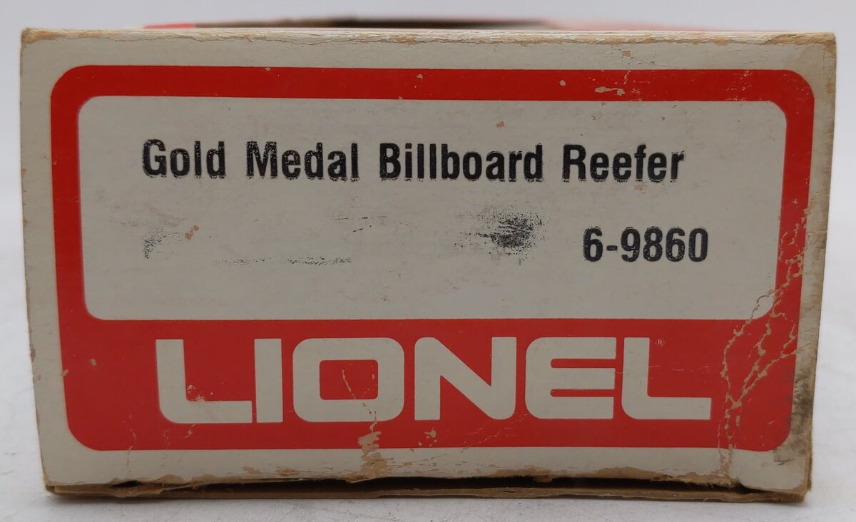 Lionel 6-9860 O Gauge Gold Medal Flour Billboard Reefer Car EX/Box