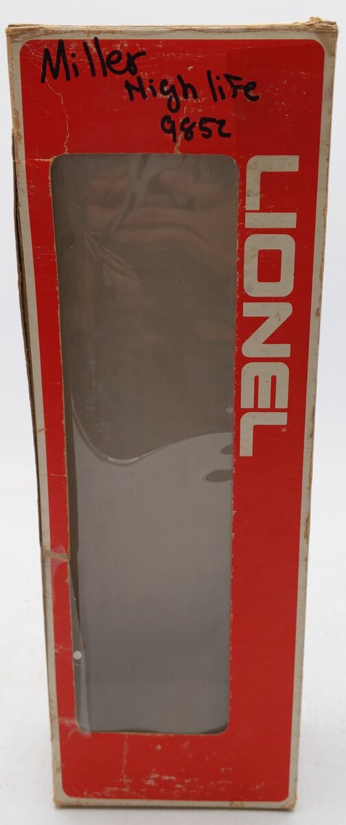 Lionel 6-9852 O Gauge Miller Beer Billboard Reefer Car VG
