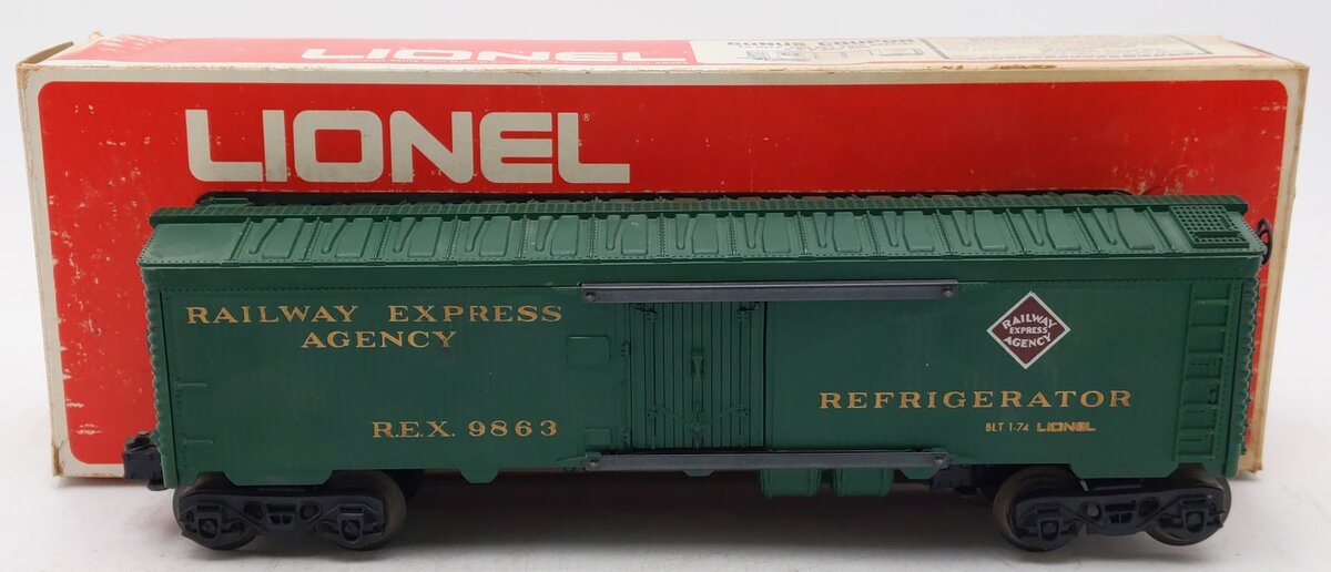 Lionel 6-9863 O Gauge REA Reefer Car #9863 EX