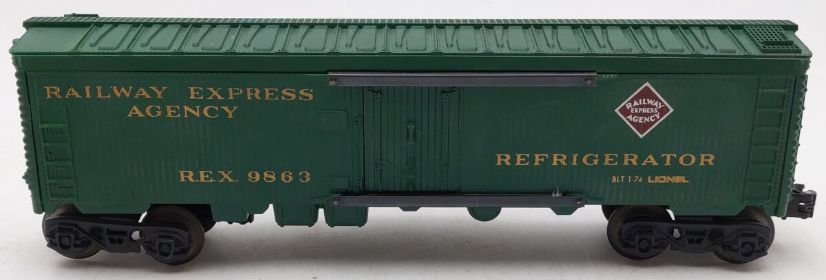Lionel 6-9863 O Gauge REA Reefer Car #9863 EX
