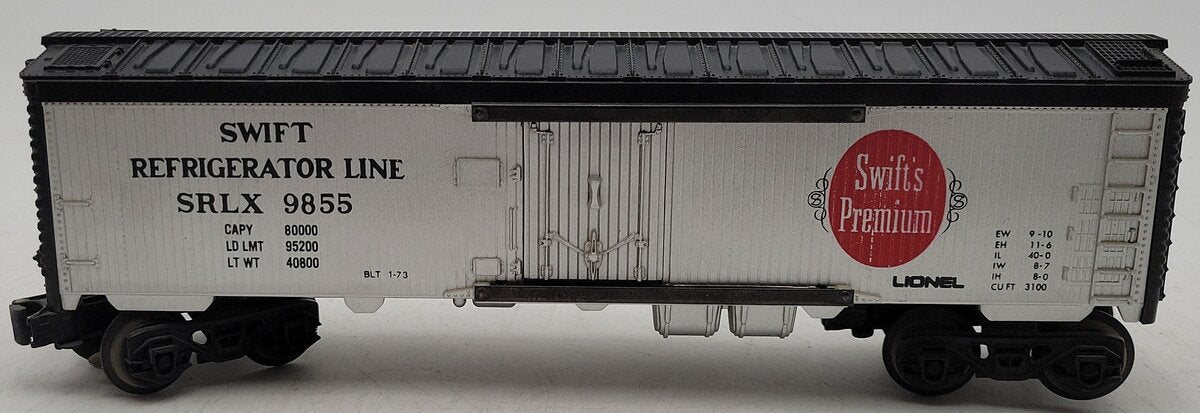 Lionel 6-9855 O Gauge Swift Billboard Reefer Car EX