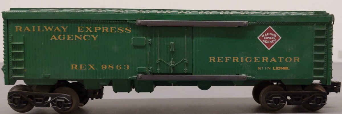 Lionel 6-9863 O Gauge REA Reefer Car #9863 EX/Box