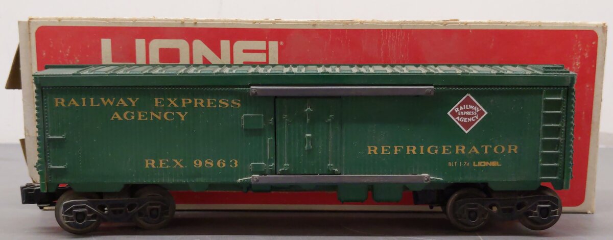 Lionel 6-9863 O Gauge REA Reefer Car #9863 EX/Box
