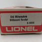 Lionel 6-9856 O Gauge Old Milwaukee Beer Billboard Reefer Car EX/Box