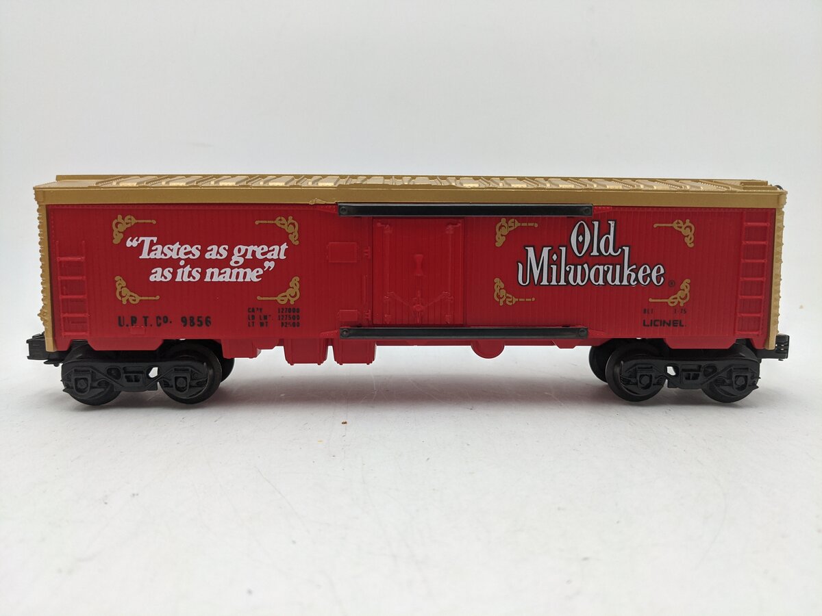 Lionel 6-9856 O Gauge Old Milwaukee Beer Billboard Reefer Car EX/Box