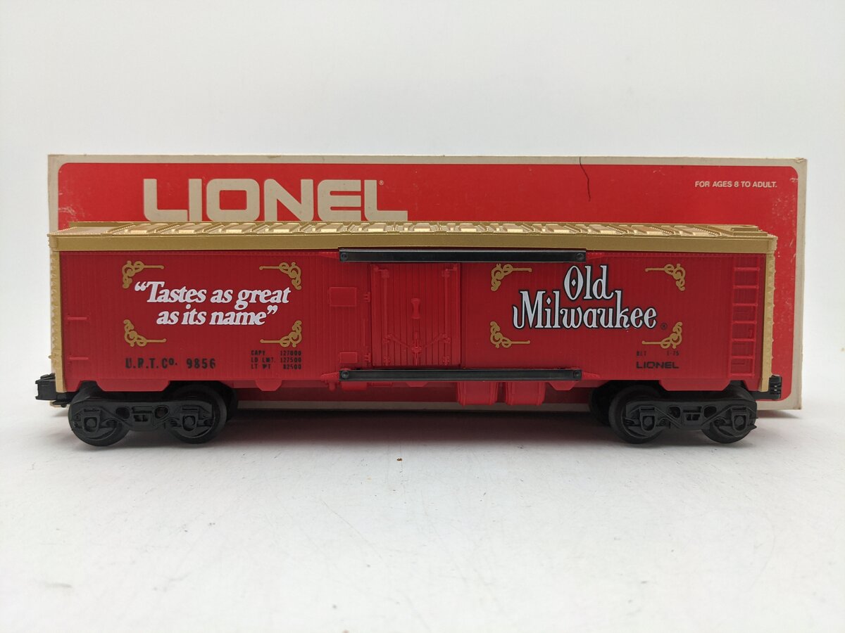 Lionel 6-9856 O Gauge Old Milwaukee Beer Billboard Reefer Car EX/Box