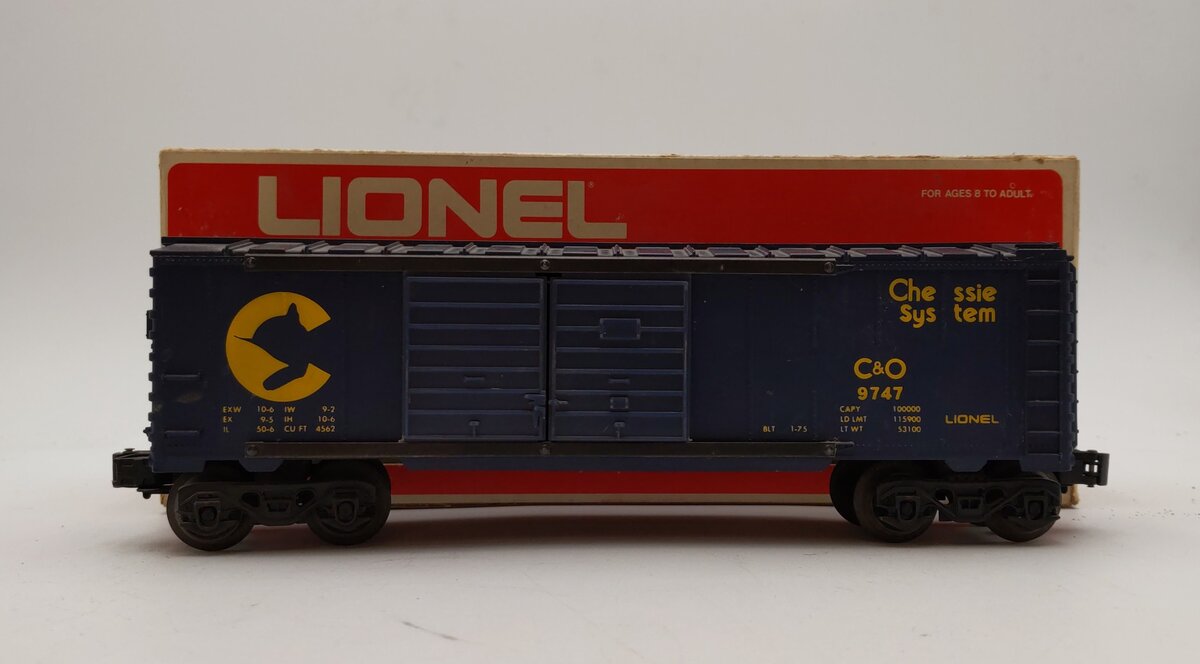 Lionel 6-9747 O Gauge Chessie System Boxcar EX/Box