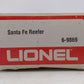 Lionel 6-9869 O Gauge Santa Fe Reefer Car EX/Box