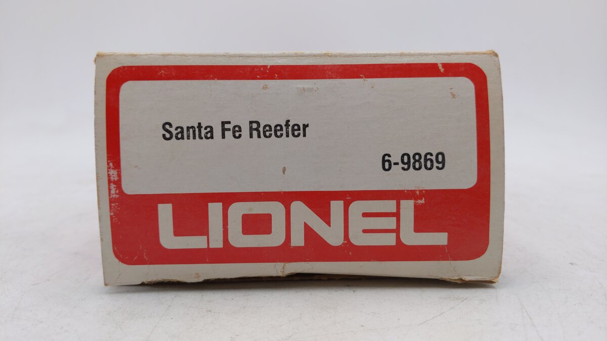 Lionel 6-9869 O Gauge Santa Fe Reefer Car EX/Box