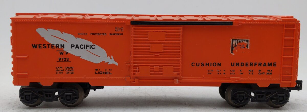 Lionel 6-9723 O Gauge Western Pacific Boxcar VG/Box