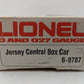 Lionel 6-9787 O Gauge Central of New Jersey Box Car EX/Box