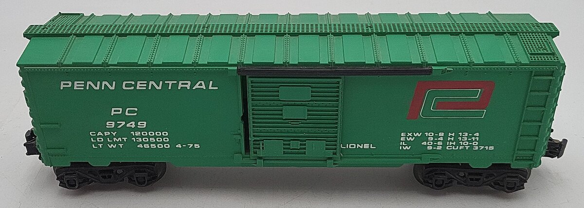Lionel 6-9749 O Gauge Penn Central Boxcar #9749 VG/Box