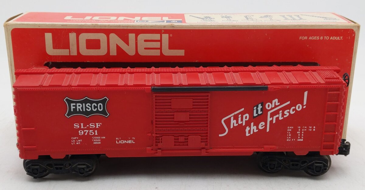 Lionel 6-9751 O Gauge Frisco Boxcar EX/Box
