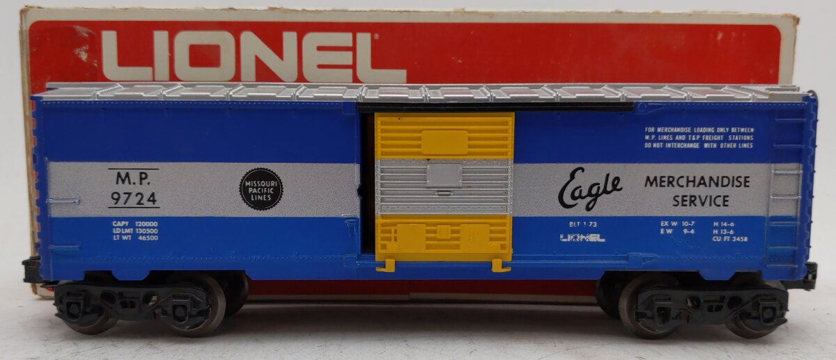Lionel 6-9724 O Gauge Missouri Pacific Boxcar EX/Box